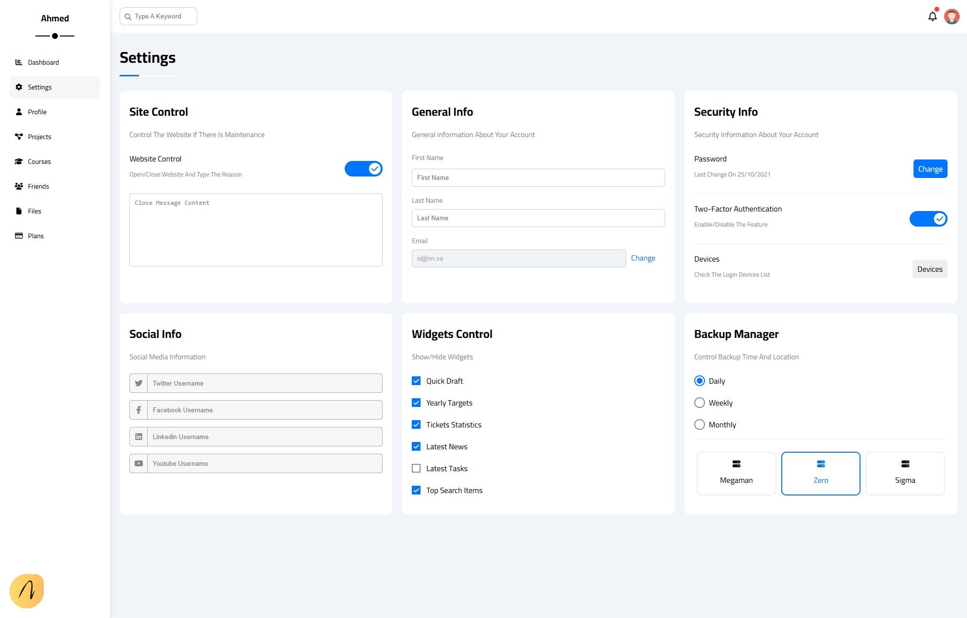 Analytics Dashboard screenshot 2